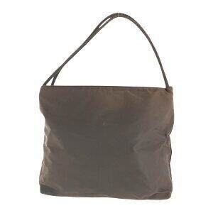 Prada Nylon Plate Logo Tessuto Brown Bag Shoulder Triangle